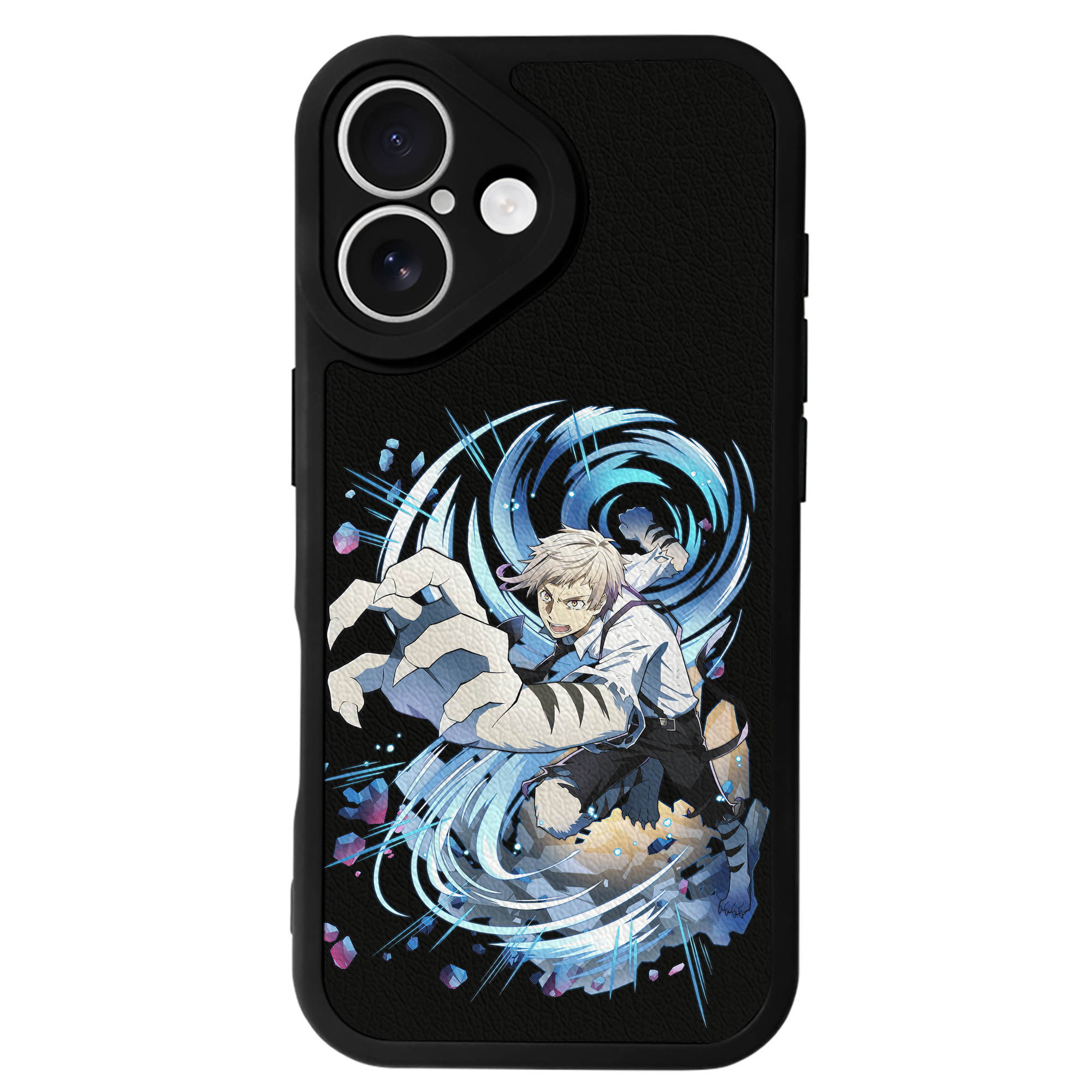 （画像用） 文豪ストレイドッグス Bungo Stray Dogs 【iPhone 16シリーズ対応】シリコンスマホケース（レザー調） 材質：シリコン